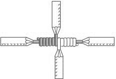 Empalme de cables en “T” o derivación con nudo  Imagenes de electricidad,  Diagrama de instalacion electrica, Cableado eléctrico
